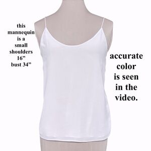 EVERLANE cami pale pink XS spaghetti straps pullover V-neck classic minimal top